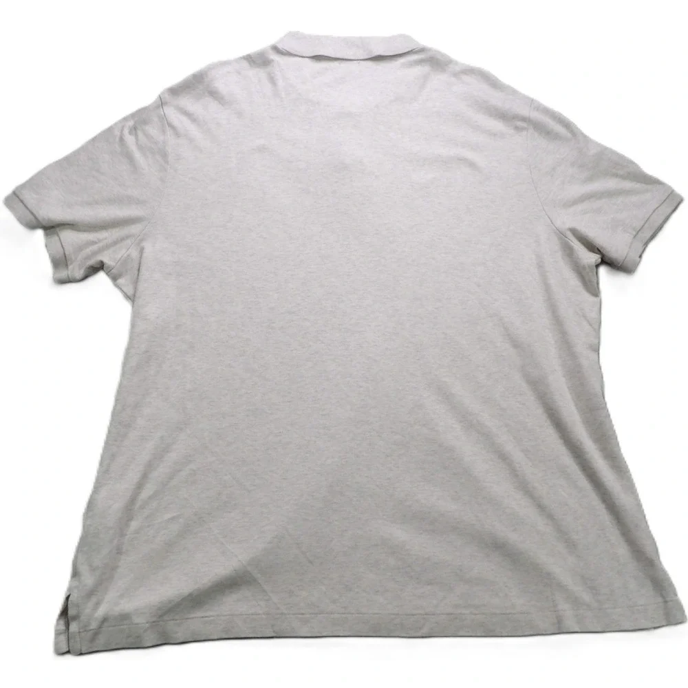 Polo Ralph Lauren Shirt Men XL Classic Fit Gray Cotton Short Sleeves Flesh Pony